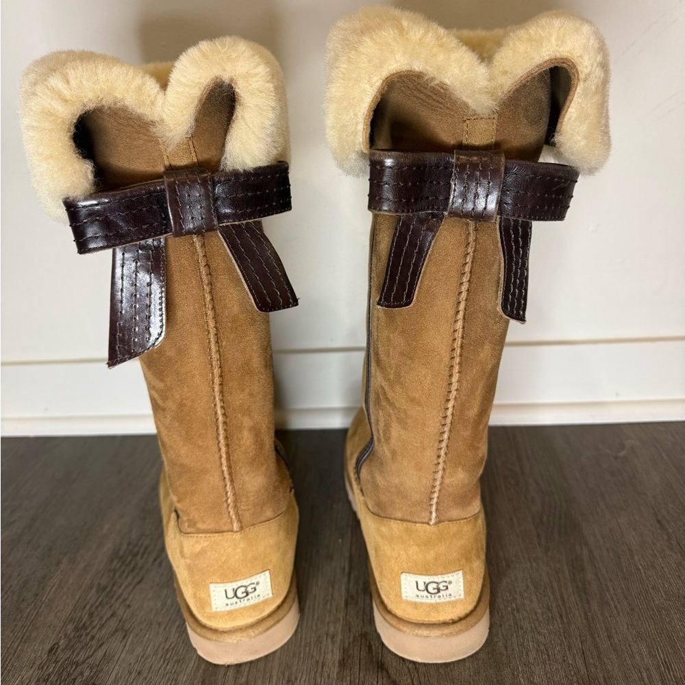 UGG Cream Fur Lined Boots - Picture 2 of 5